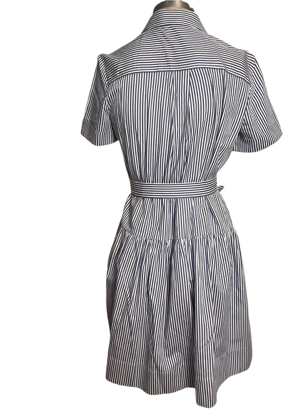 Kate Spade Broome Street Striped Shirt Dress Size Small Blue White Cotton - Picture 5 of 9